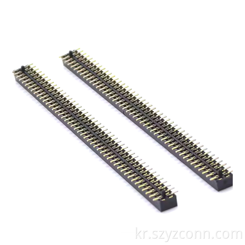 1.27mm Pitch Female Header Dual Row SMT With Inside Post H2.1mm 245P (1)